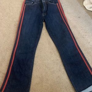 Womens cropped flair jeans